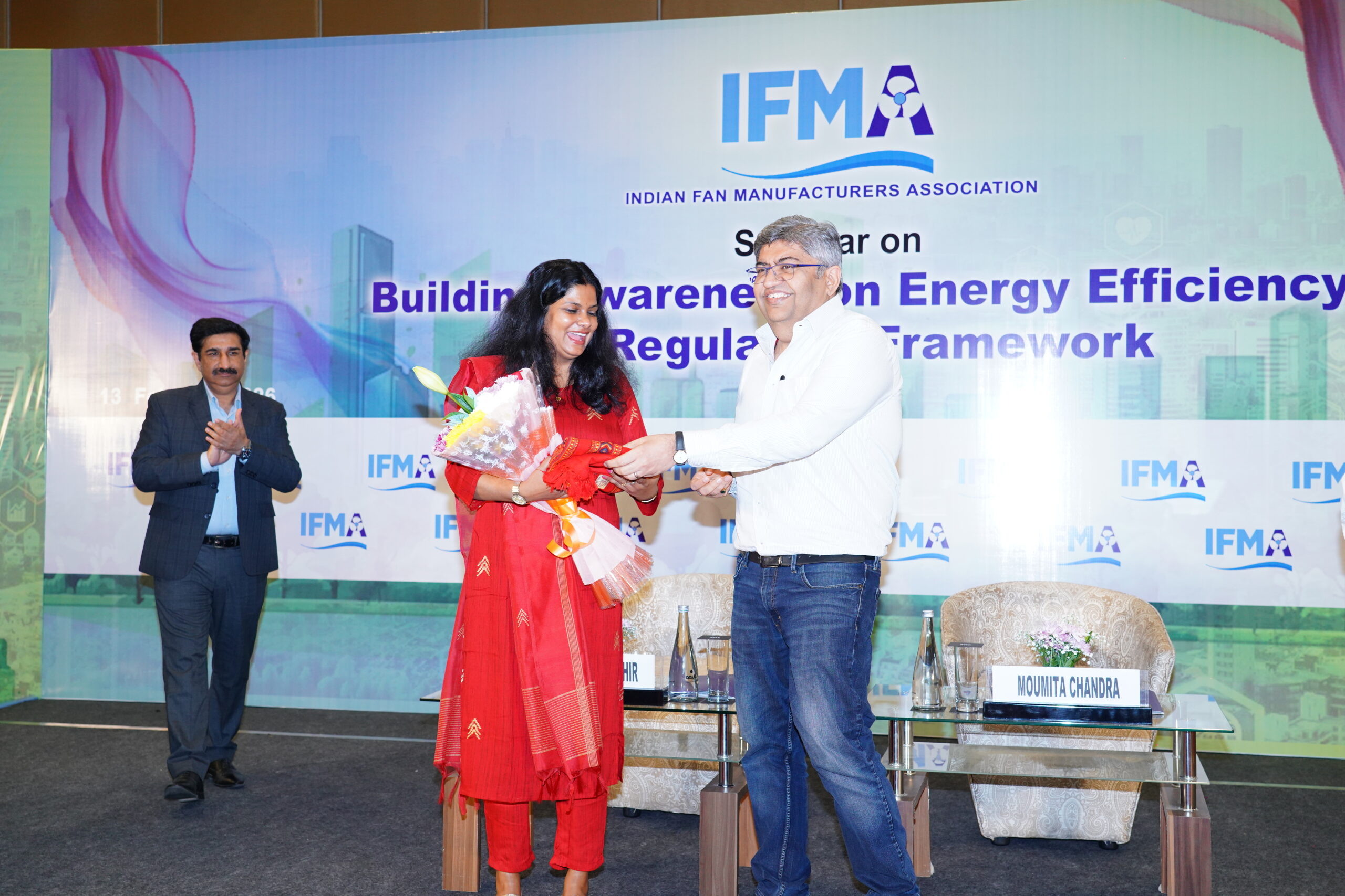 CHAIRMAN MR. GAURAV DHAWAN HONOURS MS. MOUMITA CHANDRA, MEMBER, CLASP.