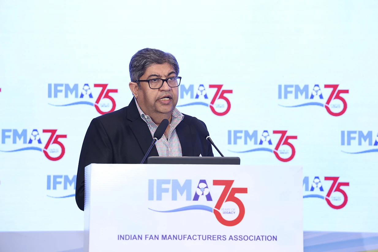 Incoming Vice Chairman Gaurav Dhawan addresses the AGM.