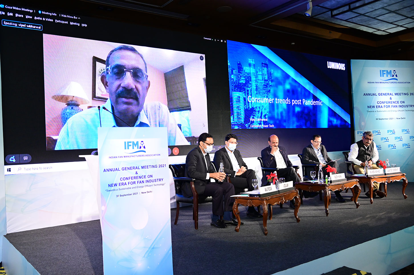 Mr Vipul Sabharwal addressing the Inaugural session of IFMA AGM